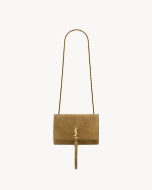 Saint Laurent Borsa Kate Tassel Bijoux Piccola - Bianco
