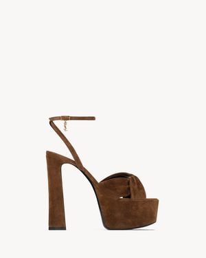 Saint Laurent Franciane Platform Sandals - Multicolor