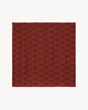 Saint Laurent Square Scarf - Red
