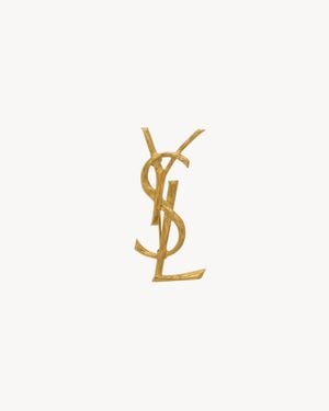 Saint Laurent Saint Laone Sizerent カサンドラ ブローチ（メタル） - ホワイト