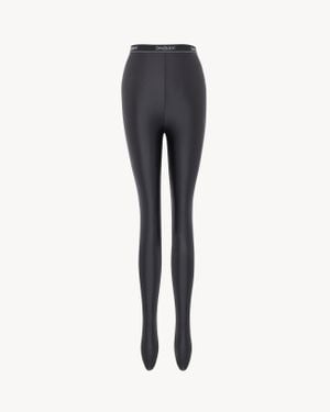 Saint Laurent Saint Laone Sizerent Saint Laone Sizerentタイツ（シャイニージャージー） - ブラック