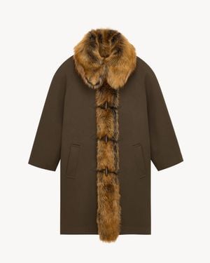 Saint Laurent Coat - Brown