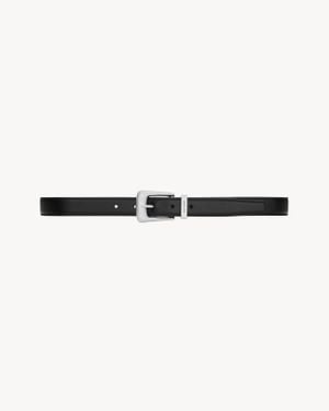 Saint Laurent Folk Ceinture En Cuir Lisse - Neutre