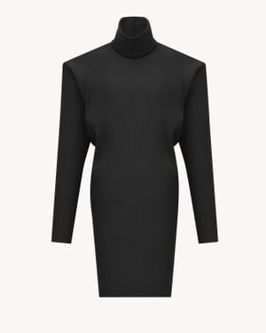 Saint Laurent Boxy Dress - Black