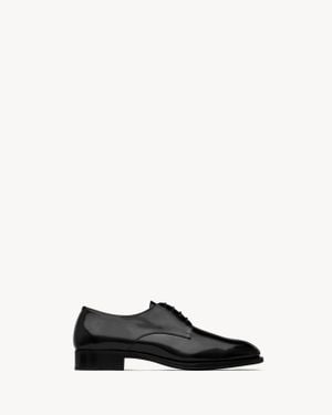 Saint Laurent エイドリアン ダービー（グレーズドレザー） ブラック