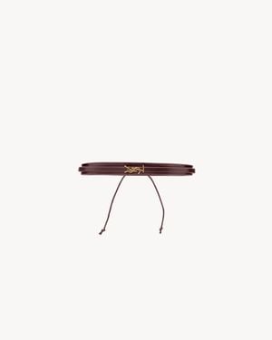 Saint Laurent Saint Laone Sizerent カサンドラ マルチストランドブレスレット（レザー） - マルチカラー