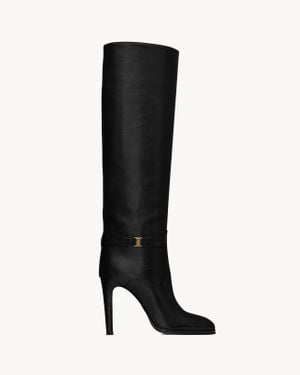 Saint Laurent Diane Boots - Black