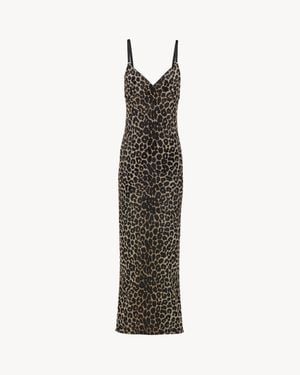 Saint Laurent Slip Dress - White