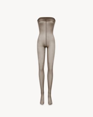 Saint Laurent Jumpsuit Tights Amber - Brown