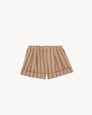 Saint Laurent Pyjama Shorts - Natural