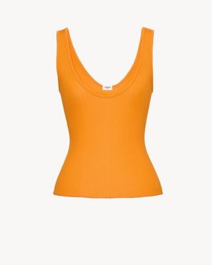 Saint Laurent Cassandre Tank Top - Orange
