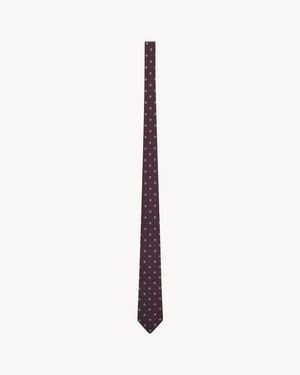 Saint Laurent Tie - White