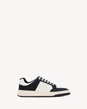 Saint Laurent Sl/61 ロートップ スニーカー（パンチングレザー） ホワイト
