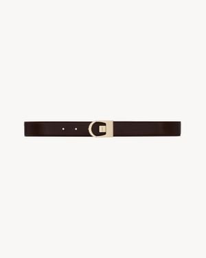Saint Laurent Cintura Reversibile - Rosso