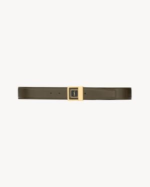 Saint Laurent La 66 Belt - Natural