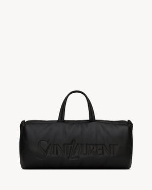 Saint Laurent Saint Laone Sizerent サンローラン ダッフル（ラムスキン） - ブラック