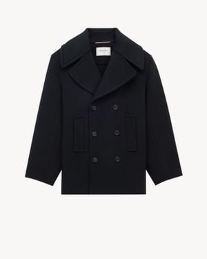 Saint Laurent Peacoat - Blue