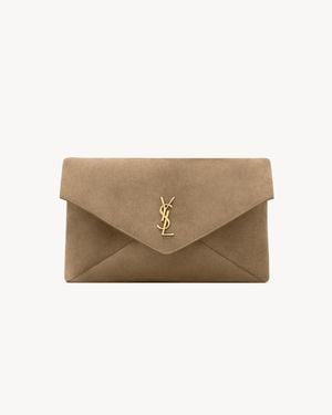 Saint Laurent Pochette Envelope Cassandre Grande - Neutro
