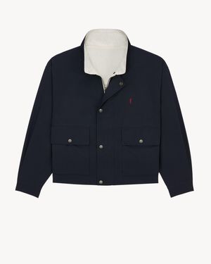 Saint Laurent Cotton Reversible Jacket - Blue