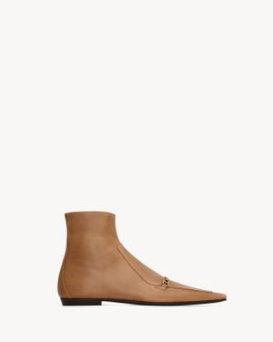 Saint Laurent ミルトン ブーツ（スムースレザー） マロン - マルチカラー