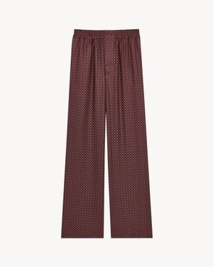 Saint Laurent Trousers - Purple