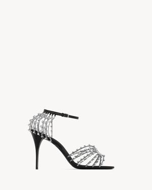 Saint Laurent Babylone Sandals - White