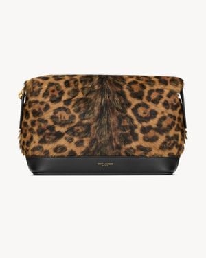 Saint Laurent Paris Small Pouch - Brown