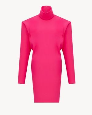 Saint Laurent Boxy Dress - Pink