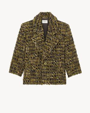 Saint Laurent Single-Breasted Jacket - Green