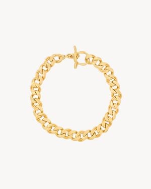 Saint Laurent Chain Choker - Metallic