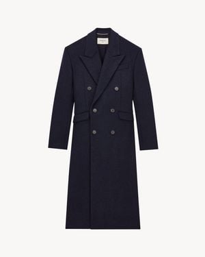 Saint Laurent Long Coat - Blue