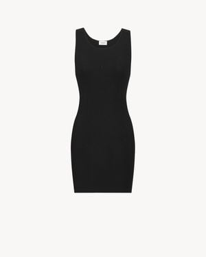 Saint Laurent Cassandre Tank Dress - Black