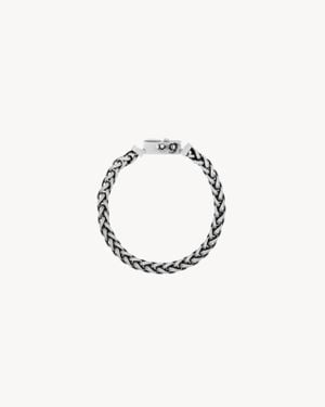 Saint Laurent Weizenkettenarmband Aus Metall Silber - Mehrfarbig