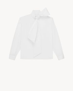 Saint Laurent Lavallière Shirt - White