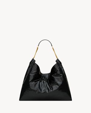 Saint Laurent Hortense Hobo - Black