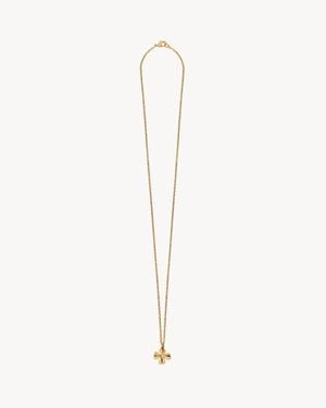Saint Laurent Clover Necklace - White