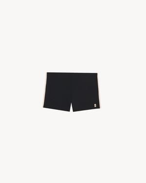 Saint Laurent Cassandre Swim Shorts - Black