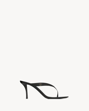 Saint Laurent Sue Mules - Natural
