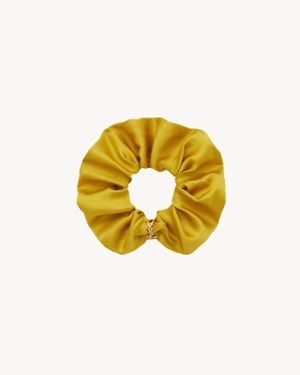 Saint Laurent Saint Laone Sizerent カサンドラ スクランチ（シルクサテン） - メタリック