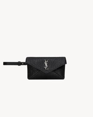 Saint Laurent Cassandre Micro Envelope - Black