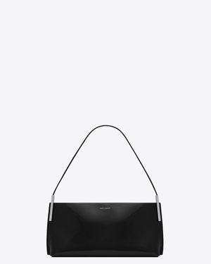 Saint Laurent Suzanne Small In Shiny Leather - White