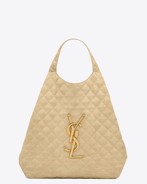 Saint Laurent Icare Maxi Shopping Bag - Natural