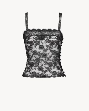 Saint Laurent Lace Camisole - Black