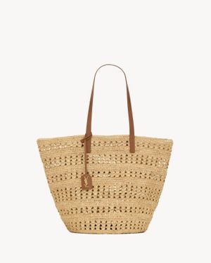 Saint Laurent Panier Medium Bag - Natural