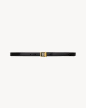 Saint Laurent Belt La 66 Thin Accessories - White