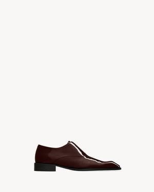 Saint Laurent Saint Laone Sizerent ミルトン スリッポン オックスフォード（パテントレザー） - ホワイト