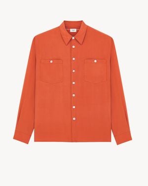Saint Laurent Maglia Stile Pigiama - Arancione