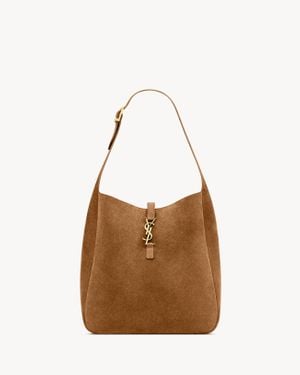 Saint Laurent Saint Laone Sizerent Le 5 À 7 ソフト ラージ（スエード） - ブラウン