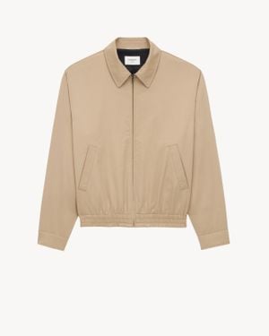 Saint Laurent Twill Jacket - Natural
