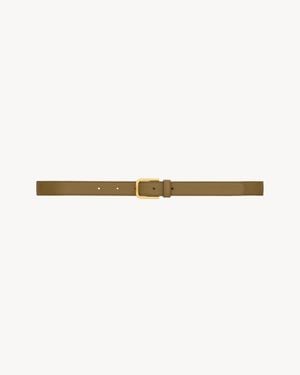 Saint Laurent Minimal Belt - Natural